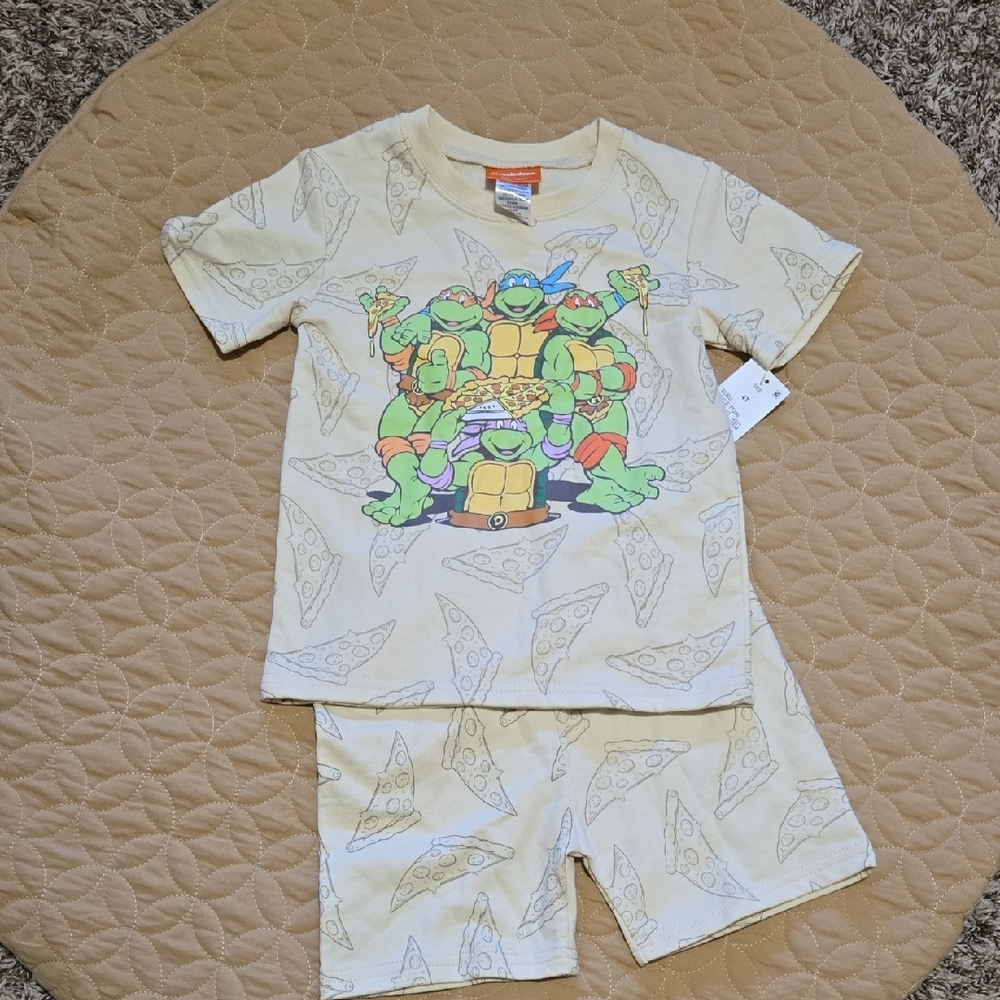 Toddler Ninja Turtles Set - Cream